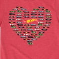 thumbnail image 3 of Hot Wheels - Valentine's Hot Wheels Heart - Toddler And Youth Short Sleeve Graphic T-Shirt, 3 of 5