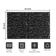 thumbnail image 5 of Math Equations Calculus Symbols Black Pattern Door Rugs,Washable Non Slip Door Mats Indoor,Decorative Door Mats,Entry Mat Indoor for Entrance,Bedroom,Kitchen,Bathroom,20"x32", 5 of 6