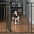 thumbnail image 5 of Summer Infant Multi-Use Decorative Extra Tall Safety Pet & Baby Gate, 28' Wide, 36' Height, Pressure / Hardware Mounted, Install on Wall / Banister in Doorway / Stairway, Auto Close Door-Bronze, 5 of 7