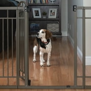 Summer Infant Multi-Use Decorative Extra Tall Safety Pet & Baby Gate, 28' Wide, 36' Height, Pressure / Hardware Mounted, Install on Wall / Banister in Doorway / Stairway, Auto Close Door-Bronze
