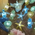 thumbnail image 6 of Nautical Theme Ocean Décor Beach Decorative String Lights Outdoor Seahorse Sea Turtle Starfish Shell Cute Marine Life Novelty Night Lights 30LED 10ft Battery Operated, 6 of 7