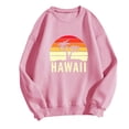 thumbnail image 1 of Bmisegm Chandails en Molleton Mode pour Femmes Col Rond Mignon Pull Manches Longues Tops Chandail à Capuchon Chandails en Molleton Décontractés pour Femmes Rose S, 1 of 3