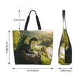 thumbnail image 5 of Yiaed Deep Forest Stone Green Dragon Print Handbag for Women Tote Purse Shoulder Bag Large Fashion Hobo Purse Handbag Shopping Tote, 5 of 5