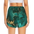 thumbnail image 4 of Haiem Green Gold Glitter Women's 2 in 1 Running Shorts - Lightweight Athletic Workout Gym Yoga Breathable Sports Shorts Liner with Phone Pockets-XX-Large, 4 of 9