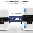 thumbnail image 3 of Beddle 3 Piece Hardshell Luggage Set Hardside Lightweight Suitcase with Spinner Wheels TSA Lock 20in 24in 28in,White, 3 of 10