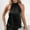 Black, variant on Women's Silk Satin Tank Tops,Satin Halter Top Work Tunic Tops Business Casual Tank Top Office Business Work Blouse Casual Blouses Camisole Draped Blouses For Women Sleeveless Vest Loose Fit