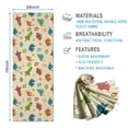 thumbnail image 2 of Colorful Cartoon Dinosaurs Geometric Pattern Hot Yoga Mat Towel Non Slip for Hot Yoga - Quick-Drying Yoga Mat Cover with 4 Corner Pockets with Travel Bag - Hot Yoga Towel Non Slip 74"x26", 2 of 6