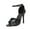 Black, variant on Fesfesfes Slandals for Women's Shoes Solid Color Classic Roman Vintage Buckle Ankle Strap Sandals Super High Heel Stilettos