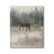 Stupell Foal Horses Countryside Gallop Animals & Insects Painting Gallery Wrapped Canvas Print Wall Art