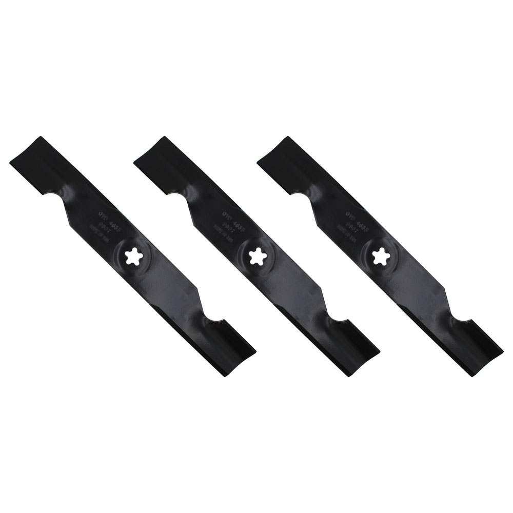 (3) High Lift Mower Blades Fits Husqvarna Riding Mower YTH2148 YTH2448 Replaces 532180054