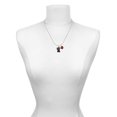 thumbnail image 3 of Delight Jewelry Resin Black Kitty Cat with Witch Hat Red Lucky Ladybug Necklace and Dangle Earrings Set, 3 of 6