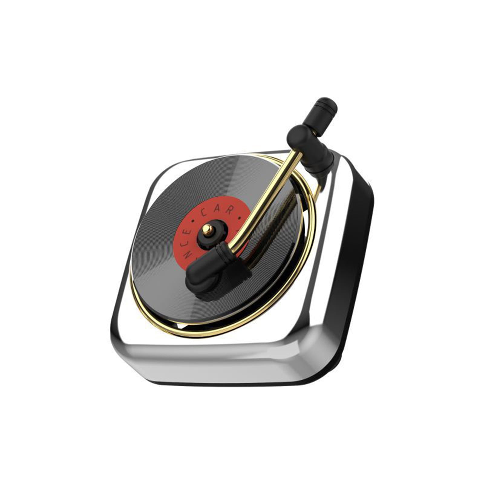 Fufafayo 6Pcs Phonograph Record Player Car Perfume Vent Clip, Retro Car Air Freshener Diffuser, Decorative Ornaments for Car Air Conditioner , Aromatherapy Decor for Dashboard
