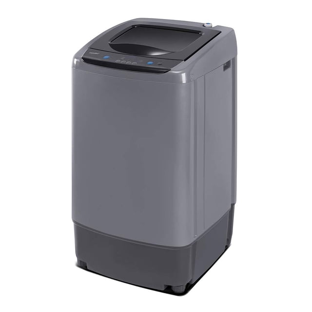 Lavadora portátil Comfee, lavadora compacta de 0,9 pies cúbicos con pantalla LED, 5 ciclos de lavado, 2 rodillos incorporados, lavadora completamente automática que ahorra espacio