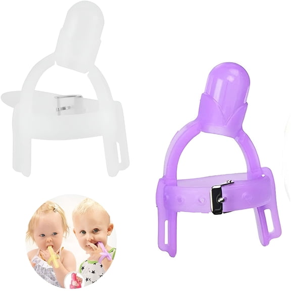 XIRQI Thumb Sucking Stop - 2 Pack, Baby Thumb Sucking Finger Guard Children Nail Biting Prevention Treatment Kit for 1-5 Years Baby Kids