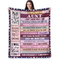 thumbnail image 1 of LHSHID Best Aunt Ever Gifts for Mothers Day Christmas to My Aunt Blanket Gifts 30"x40", 1 of 6