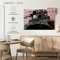 thumbnail image 5 of Elephant Stock Eiffel Tower Iii Wall Art - Horizontal Canvas Wall Art - Living Room Wall Decor - Places Canvas - Black And Gray Decor By Stephen Chambers - 39" x 26", 5 of 8