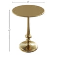 thumbnail image 7 of Lavish Home Iron Pedestal Accent End Table with Vintage Gold Finish, 7 of 7