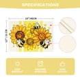 thumbnail image 6 of Sm:)e Sunflower Bee Summer Placemats 4 Pack 12x18 Inch, 6 of 7