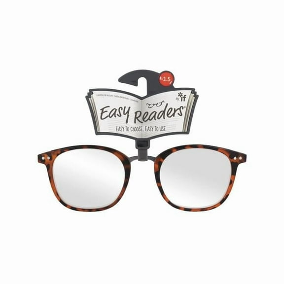 Easy Readers Metal Bridge Tortoiseshell Glasses, Plus 1.5
