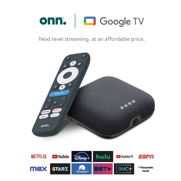 onn. Google TV 4K Pro Streaming Device (New, 2024), 4K UHD 