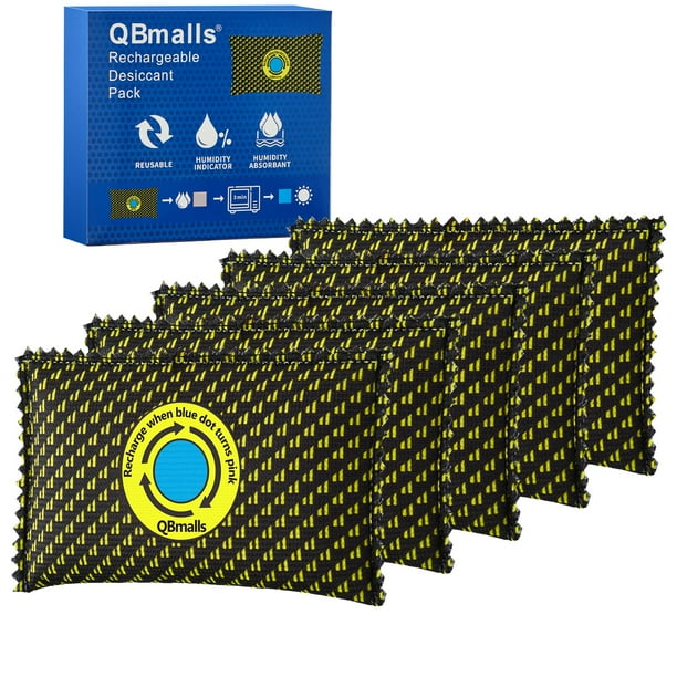 Paquete desecante recargable QBMalls de 100 g x 5 para almacenamiento