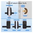 thumbnail image 5 of Bluetooth Smart Glass Door Lock Fingerprint RFID Card Biometric Electronic Lock ,Keyless Entry Design, 5 of 5