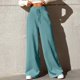 thumbnail image 2 of Pantalones de Chándal de Pierna Ancha SCZ para Mujer Verde Menta S, 2 of 6