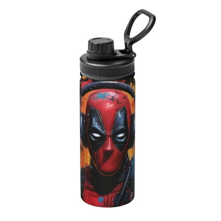 

Cute Deadpool 18 Oz Water Bottle Insulated Stainless Steel Vacuum Tumbler Water Flask For Students Boys Girls