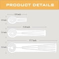 thumbnail image 3 of 3-in-1 Mandala Ruler Tool with Holes, Mandala Dot Art Circle Maker, Compass Protractor Straight Ruler for Dot Art Geometric Mandala Pattern Design, Medium Size (30cm/12), 3 of 3
