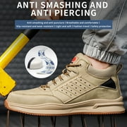 Composite Toe Safety Shoes for Men Women Water Resistant Work Shoes Lightweight Industrial Sneakers Construction Boots
