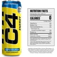 thumbnail image 5 of C4 Energy Drink 12oz (Pack of 12) - Frozen Bombsicle - Sugar Free Pre Workout Performance Drink with No Artificial Colors or Dyes, 5 of 7