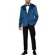 thumbnail image 2 of Blazers formales de ante INSPIRE CHIC para hombres, ajuste slim, chaquetas deportivas de dos botones, azul lago M, 2 of 5