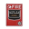 thumbnail image 3 of Botón de Alarma Contra Incendios Seguridad Doble Acción Multicables 9-28 VCC, 3 of 9
