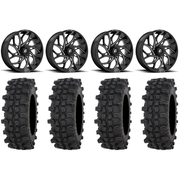 Fuel Runner 22" Wheels Black  0mm 35" ACP Tires Polaris RZR XP 1000 / PRO XP / Ranger XP 900/1000
