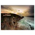thumbnail image 2 of Impression sur Toile Photo de Bord de Mer Frappant une Colline Rocheuse - Océan, 2 of 3