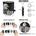 thumbnail image 6 of Jeiento Eagle Car Interior Accessories Full Set Car Seat Covers Steering Wheel Cover Seat Belt Cover Trash Bag Rearview Mirror Cover USA Flag Car Coasters Lipstick Holder 13 Pack Auto Decor, 6 of 7