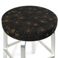 thumbnail image 3 of Balery Gold Spiders And Cobwebs Fundas de asiento para taburete de bar redondo de tela de terciopelo ajustables que protegen de arañazos y manchas para sillas de 14 a 17 pulgadas.-13 inch, 3 of 7