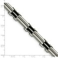 thumbnail image 3 of White Stainless Steel bracelet Men's Black 8 in 10 mm, 3 of 3