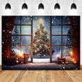thumbnail image 5 of 210X150cm Christmas Background Cloth Christmas Tree Snowflake Party Decoration Children Photography Background Cloth,F, 5 of 5