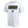 thumbnail image 2 of Men's White New Orleans Saints Gain Ground T-Shirt, 2 of 3