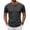 Dark Gray, variant on Mfakffe Mens T-shirt Casual Henley Neck Comfy Fitness Outdoor Sport Shirt Breathable Short Sleeve Versatile Solid Color Top