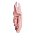thumbnail image 2 of Women's Halter Neck 2 Piece Set, V Neck Tank Top and Wide Leg Pants Outfit, Casual Lounge Set, Summer Vacation Outfits for Women, Beach Cover Up and Romper Alternative-Pink, 2 of 4