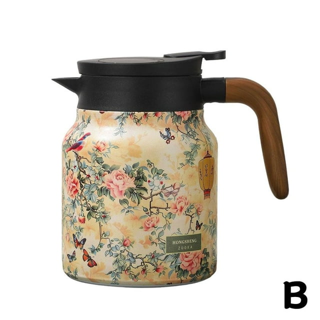 Large Capacity Glass Tea Pot With Filter Stainless Steel Filter Heat-resistant Y4