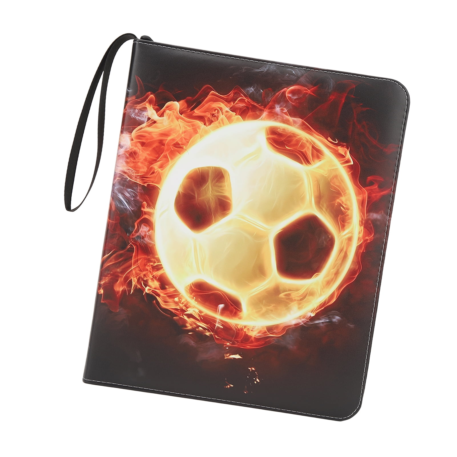 Album De Cartes De Football – 900 Poches – 50 Pages Recto-Verso – Couverture PU Imperméable Avec Fermeture Éclair – Cadeau Fan