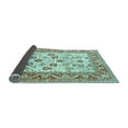 thumbnail image 2 of Ahgly Company Indoor Rectangle Oriental Light Blue Traditional Area Rugs, 7' x 9', 2 of 4