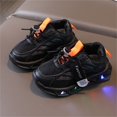 thumbnail image 2 of PINQI Kids Light Up Sneakers Boys Girls Soft Sole Breathable Sport Shoes LED Glowing Luminous Tennis Sneakers for Outdoor, 2 of 6