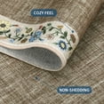 thumbnail image 5 of HOMERRY Floral Border Non Slip Area Rug 8' x 10' for Living Room Washable Indoor Carpet, Dark Camel, 5 of 6