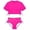 Hot Pink, variant on Two Piece Girl Swimsuit Bikini Set Adjustable Drawstring Swimsuit Cute Swimsuit Girls 11-12 Years