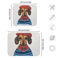 thumbnail image 4 of Yayeee Dish Drying Mat for Kitchen Counter 16"x18" Microfiber Absorbent Pad, Cute Dog Artist, 4 of 7