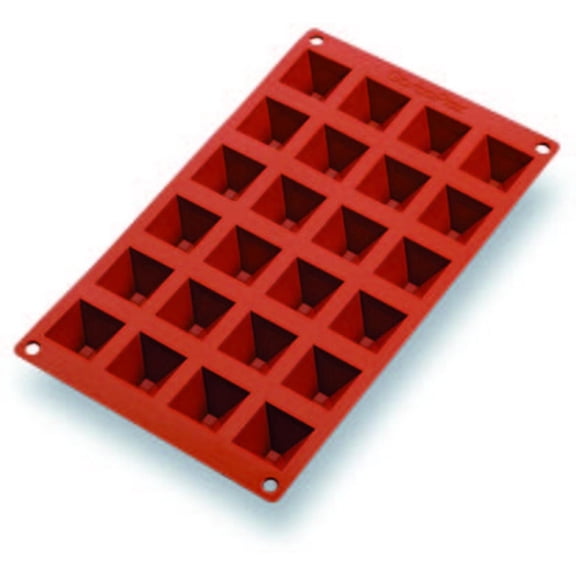 Matfer Bourgeat Gastroflex Mini Pyramid Mold Sheet, 1 3/8"x1 3/8", 24 cavities
